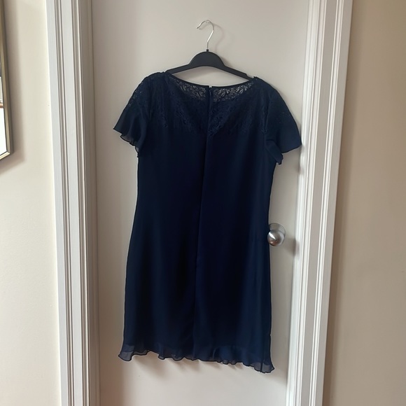Navy Blue Karl Lagerfeld Paris Dress Size 10 - Picture 2 of 3